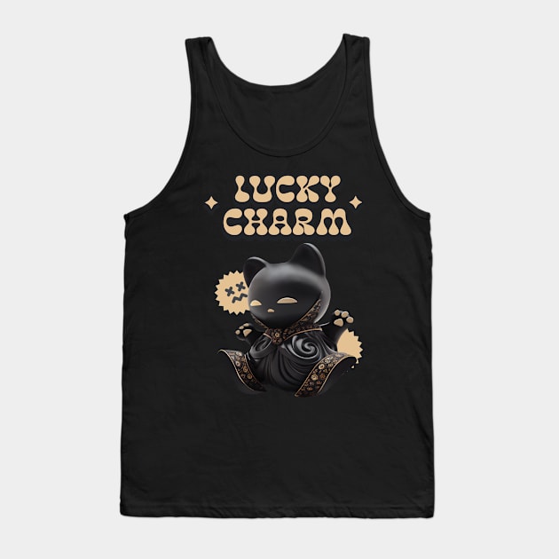 Japanese Cat Doll Luck Superstition Tank Top by RZG